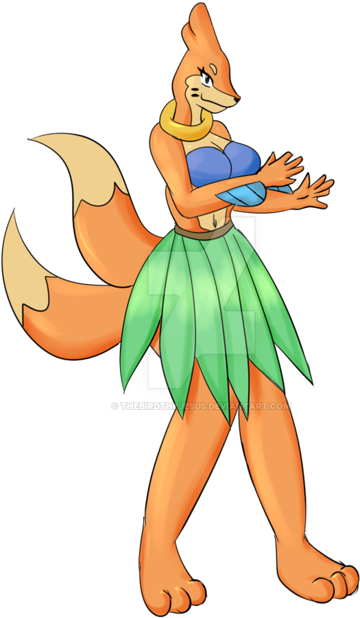 Alani Hulaskirt By Mitch-kun - Cartoon (600x922)