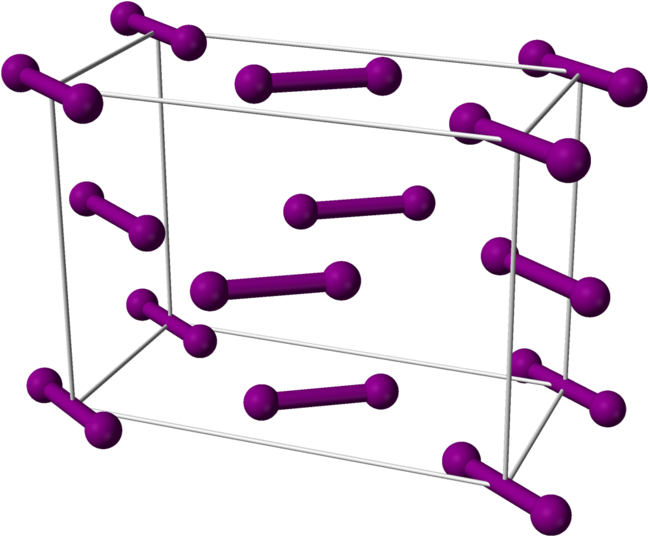 Structure Of Solid Iodine - Iodine Structure (711x599)