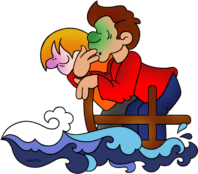 Sea Sick - Sea Sickness Clipart (648x574)