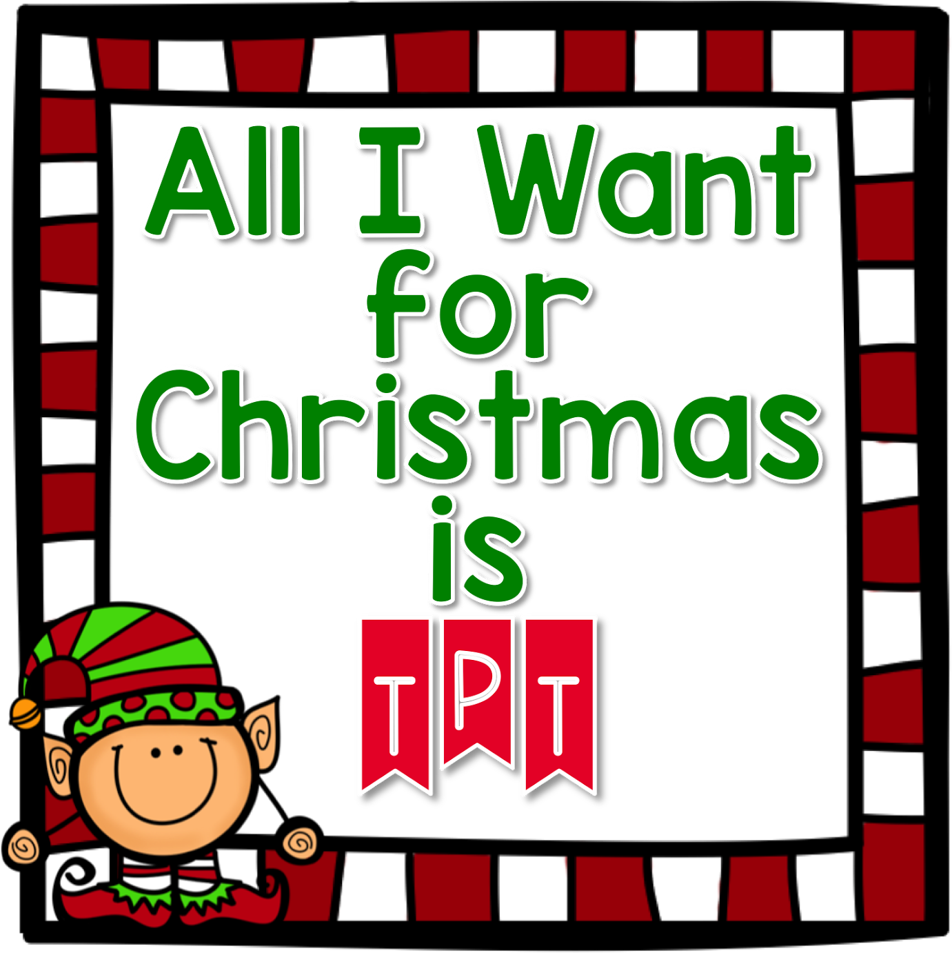 All I Want For Christmas Is A Tpt Gift Certificate - Grammatical Tense (1600x1561)
