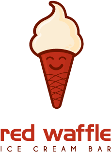 Red Waffle Ice Cream Bar - Ice Cream Bar (370x370)