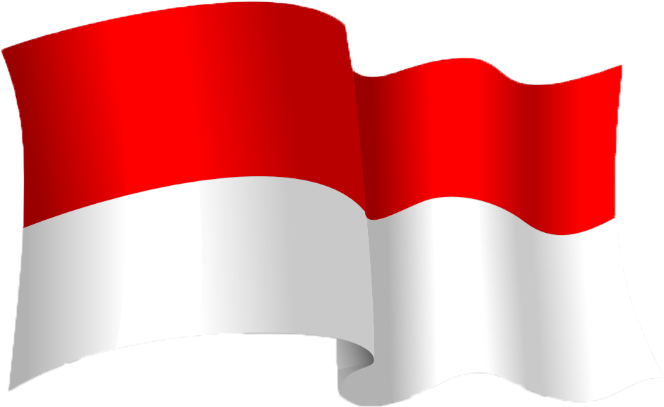 Bendera Merah Putih Berkibar - Clipart Bendera Indonesia (1067x800)
