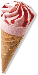 Cornet Fraise - Glace A La Fraise Cornet (380x380)