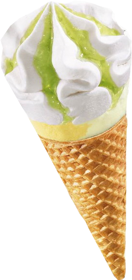 Cornets Coco,citron,ananas - Glace Au Citron Png (583x583)