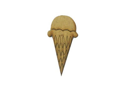 -79% Découpe En Mdf De 26x51mm - Ice Cream Cone (400x400)
