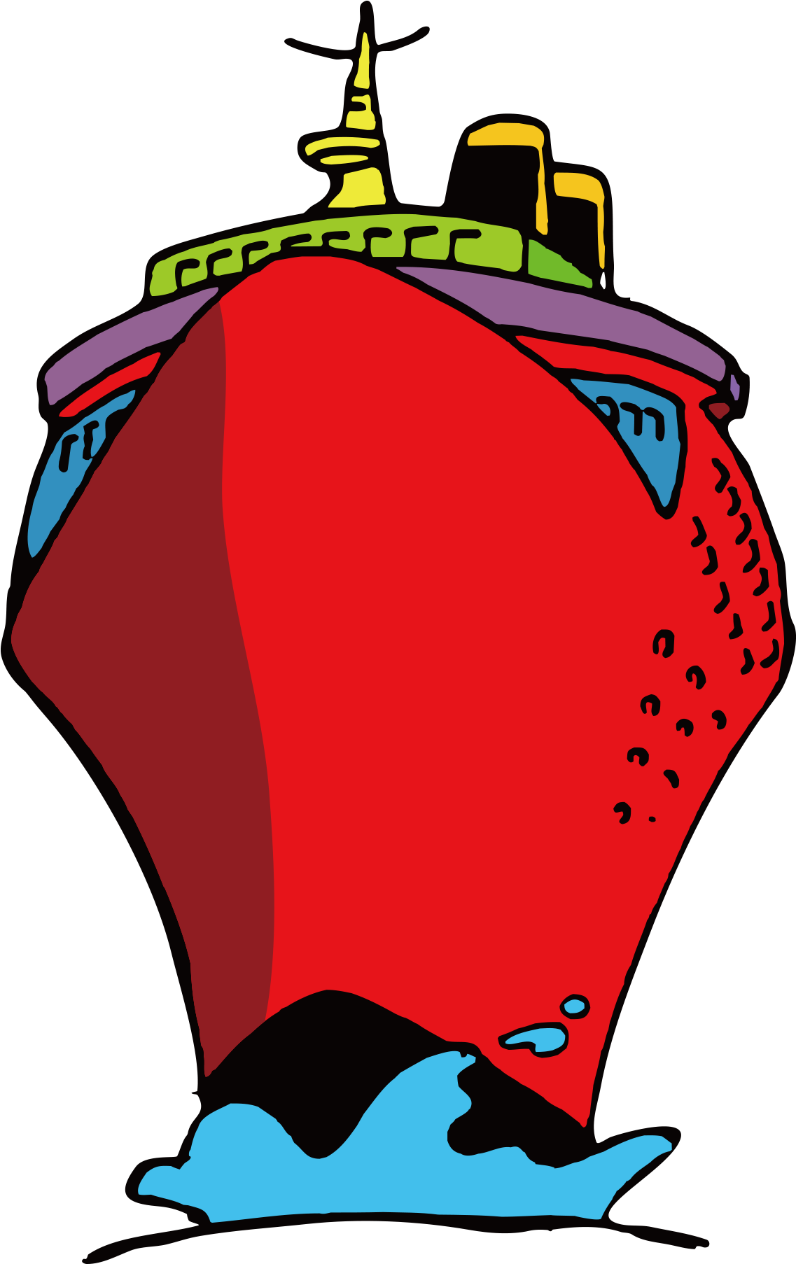 Cartoon Ship Watercraft Clip Art - Cartoon Ship Watercraft Clip Art (1277x1912)