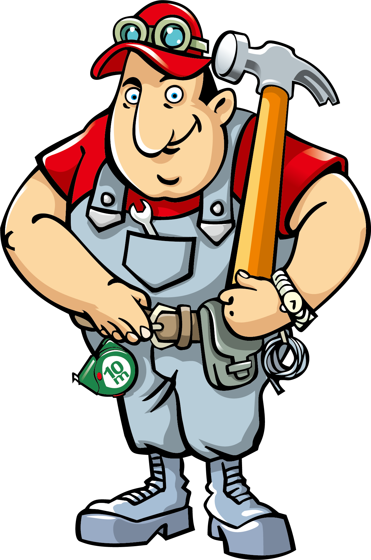 Maintenance Laborer Cartoon Clip Art - Maintenance Cartoon (1263x1903)