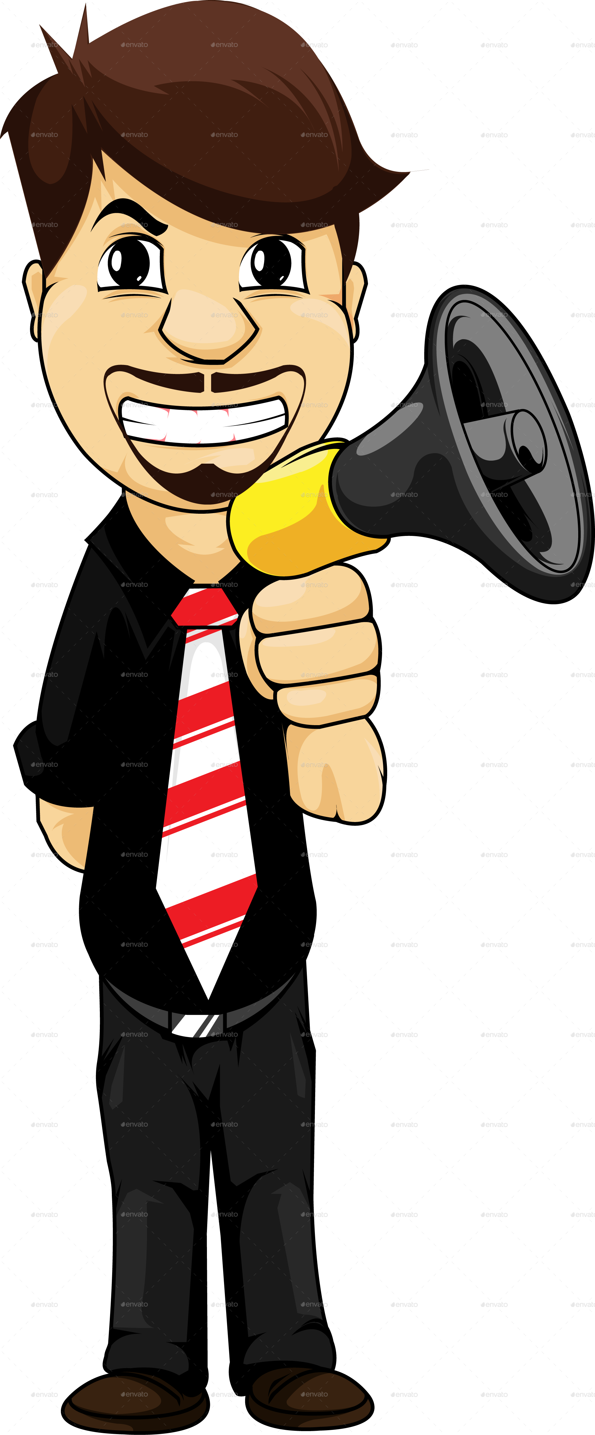 Business Man Character - Cartoon (1984x4785)