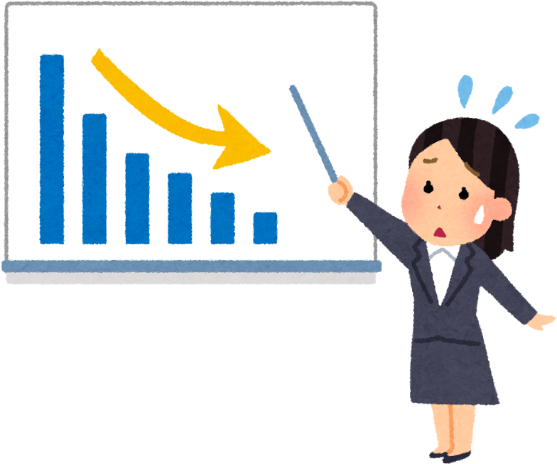 切手買取,ランキング - グラフ 右 肩 下がり ダウン デザイン フリー (800x747)