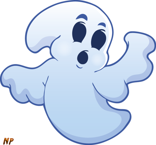 Ghostly Clipart Dreadful - Привидение На Прозрачном Фоне (500x467)