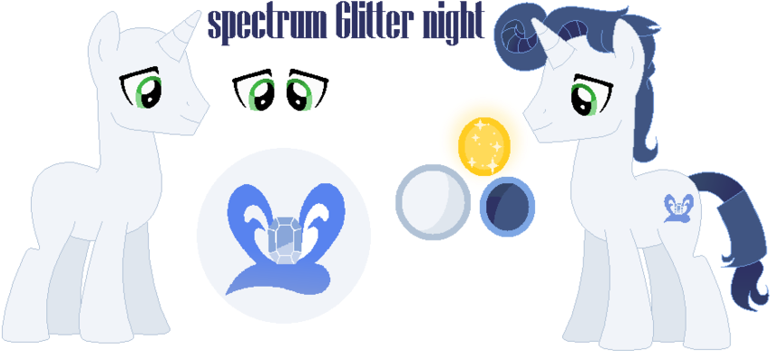 Comm Spectrum Glitter Night Ref Sheet By Jewelmusic - Comics (900x430)