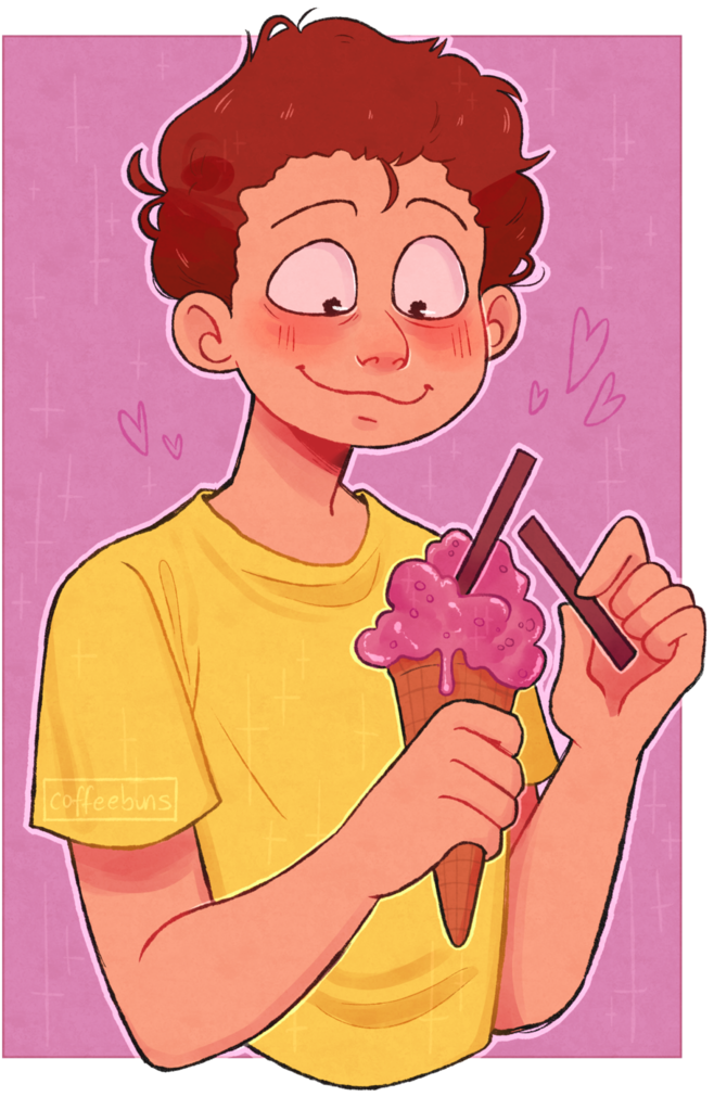 Let Him Eat His Ice Cream By Bunbuncoffee - Cartoon (739x1080)