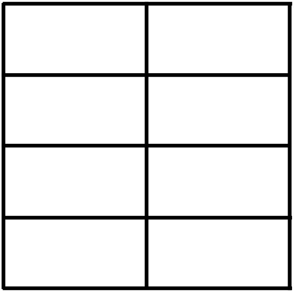 Chart Clip Art At Clker - 4 By 4 Square (600x595)