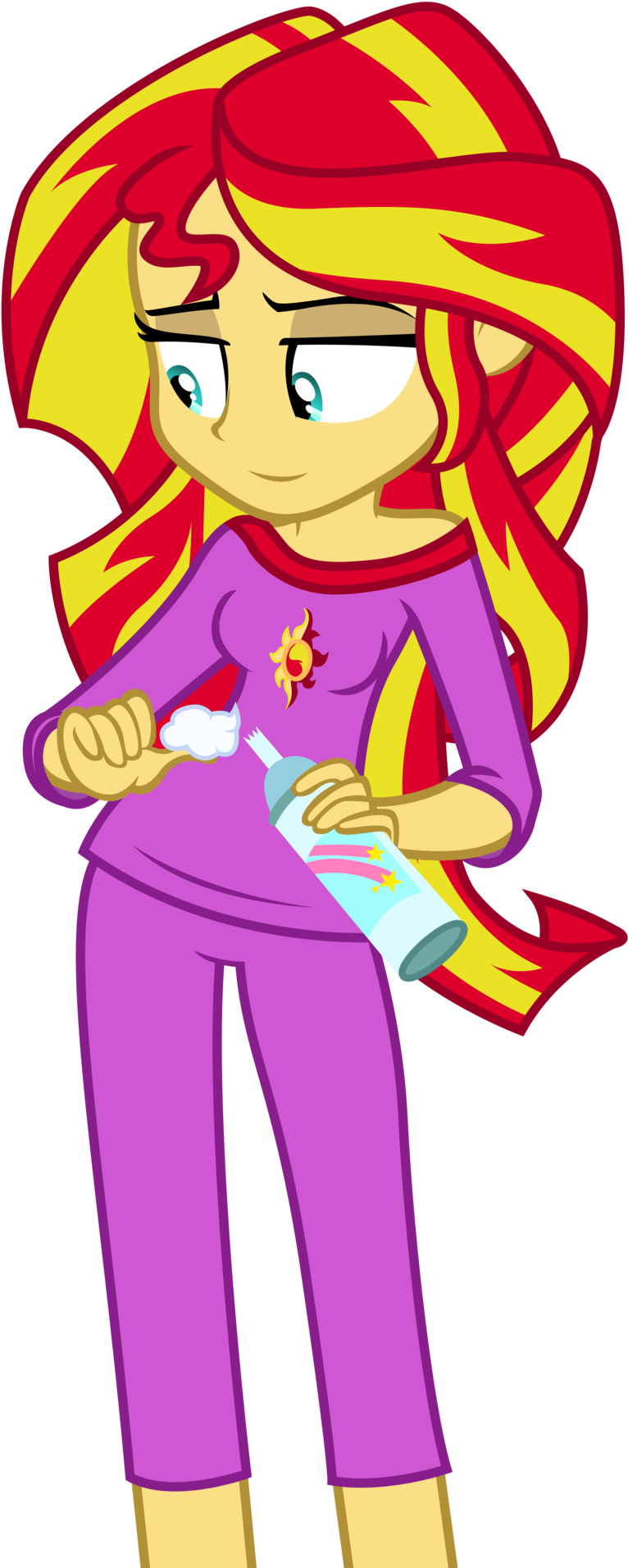 Sunset Shimmer And Whipped Cream By Zuko42 - Mlp Sunset Shimmer Hot (1024x1991)
