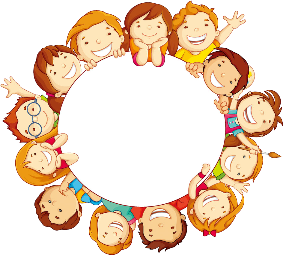 Child Circle Clip Art - Best Friends And Rhymes (1000x1000)