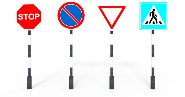 Sign, Road, Pedestrian, Car, Parking - Sign (604x340)