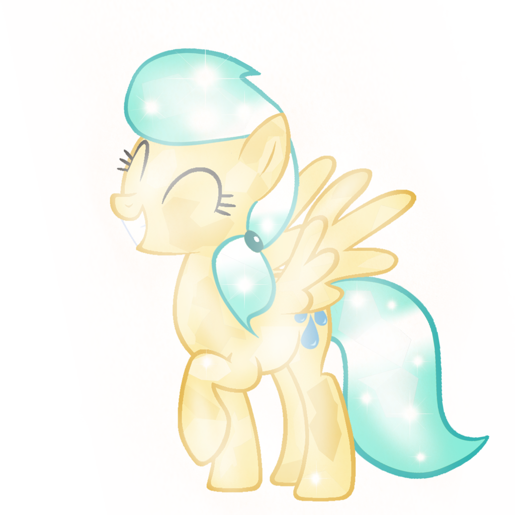 Lunaisbestpony2, Crystallized, Crystal Pony, Pony, - Cartoon (1024x1024)