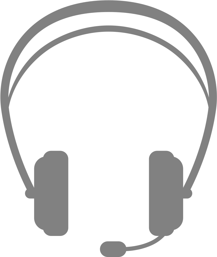 Headphones - Headset Clipart White (1000x1000)