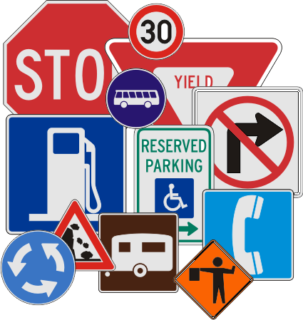 Local Area Sign Projects - Reserved Parking (ada Symbol), High Intensity Reflective (425x449)