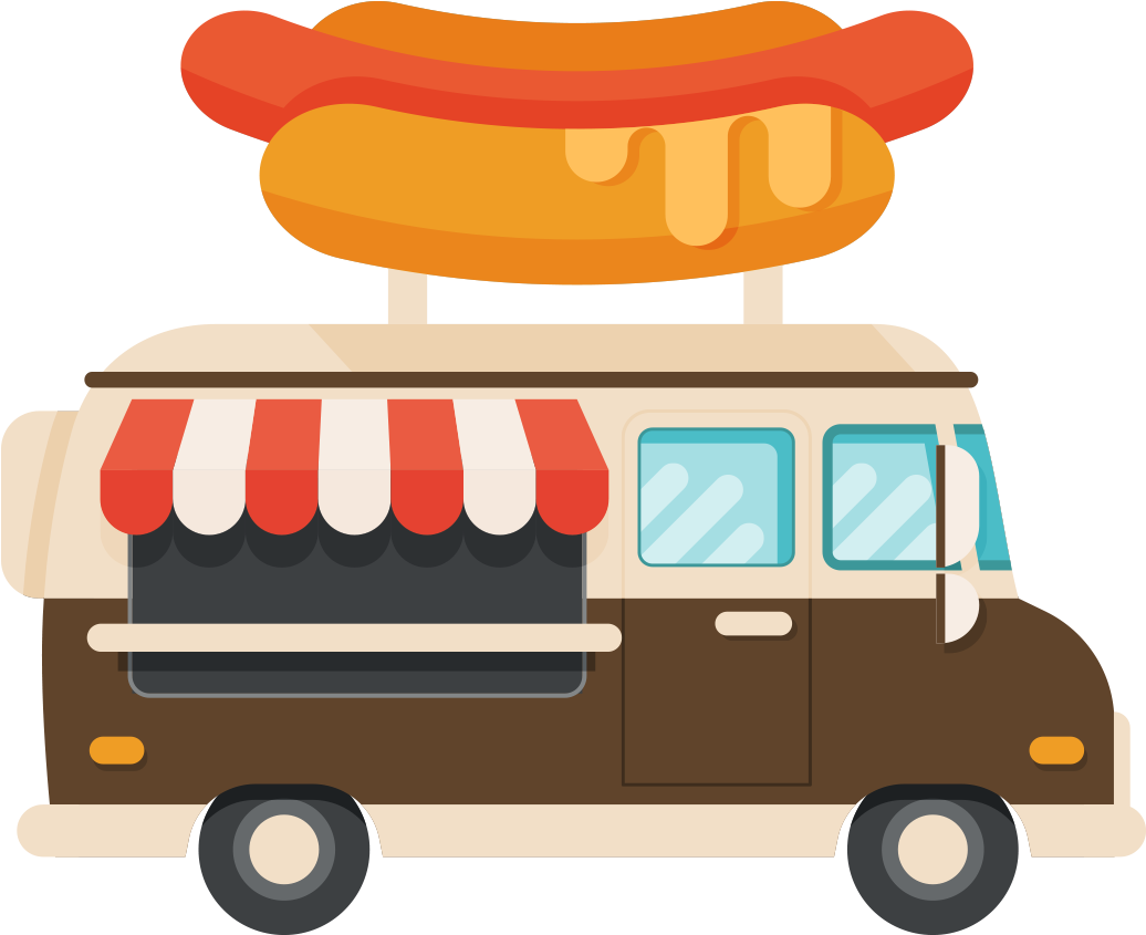 Hot Dog Hamburger Fast Food Food Truck - Hot Dog Hamburger Fast Food Food Truck (1600x1600)