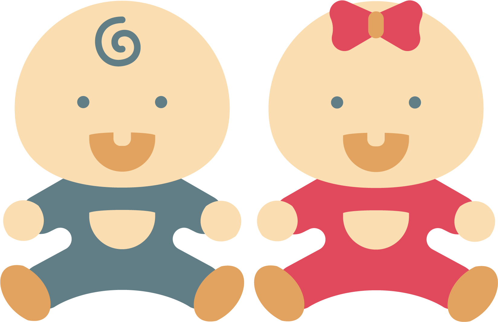 Infant Child Clip Art - Bebe Menino E Menina Png (1667x1667)