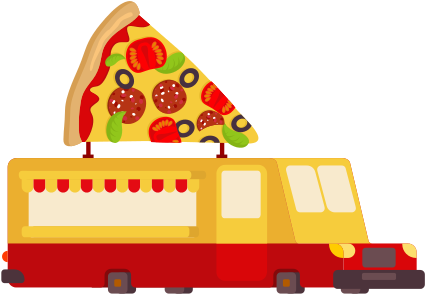 Pizza Car Food Truck - Fast Food (550x550)
