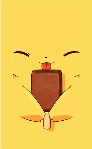 Pokemon With Ice Cream (500x500)