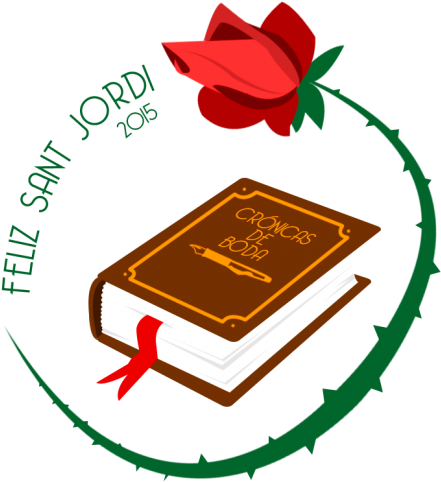 Abril 23 - Dia De Sant Jordi Y Del Libro Png (550x498)