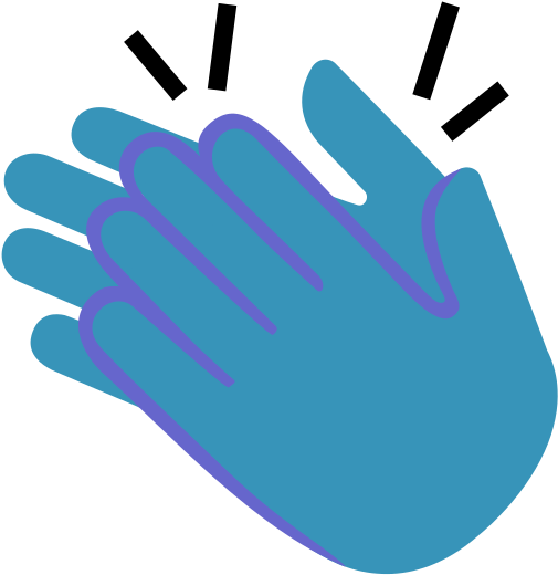 Clapping Hands Sign M F - Icon (533x533)