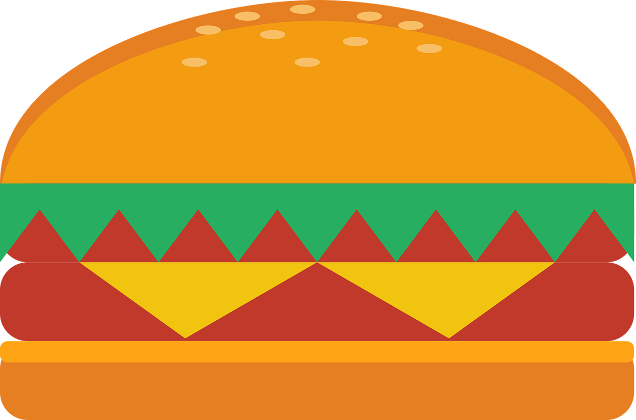 Veggie Burger Clipart Transparent Food - Food (1280x846)