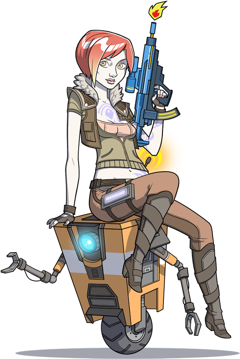 Lilith's Got The Clap And Her Maliwan's On Fire - Illustration (563x751)