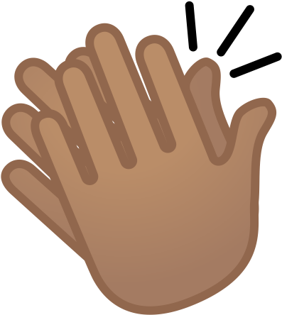12072 Clapping Hands Medium Skin Tone Icon - Clapping (512x512)