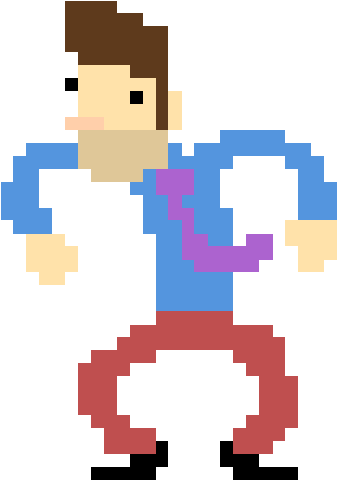 Drawn Pixel Art Gimp - Pixel Art Character Png (1021x1021)