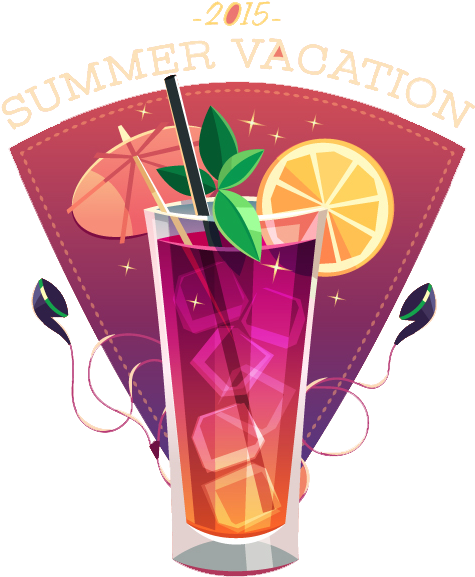 Cocktail Juice Poster Summer - Vacation Vintage Poster (800x730)