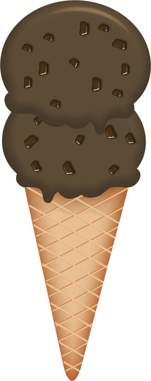 Delicious Ice Cream Cones Fs Element Scrap And Tubes - Cookies And Cream Ice Cream Clipart (509x1280)
