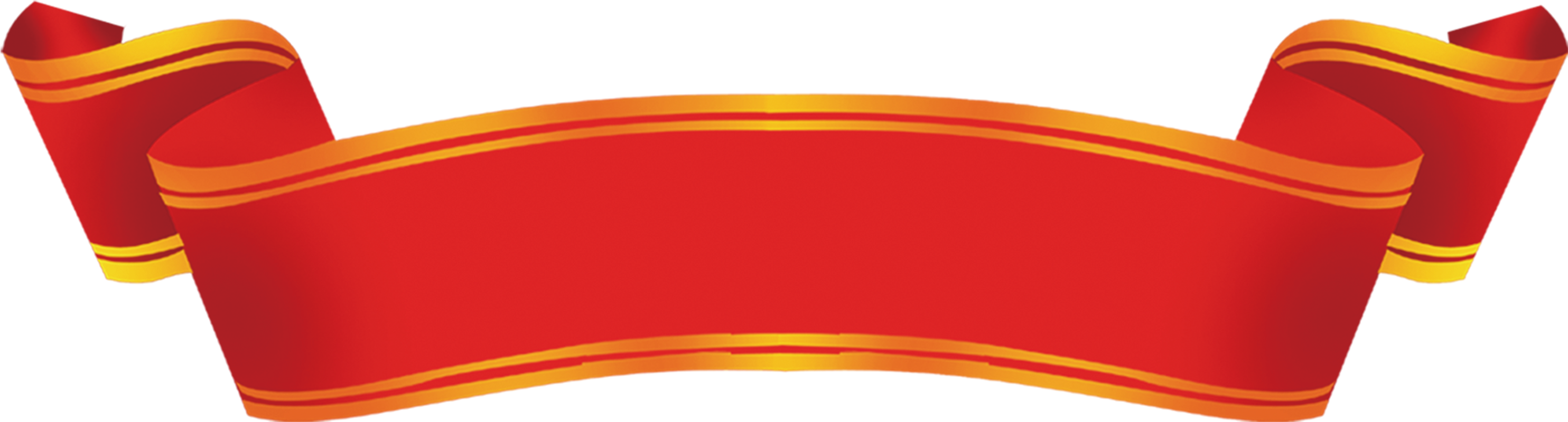 Text Ribbon Clip Art - Cintas Para Texto (3860x1667)