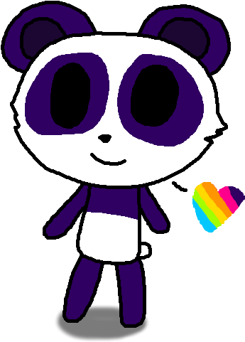 Lisa Frank Panda In Tokidoki Style By Emeraldia The - Giant Panda (409x527)