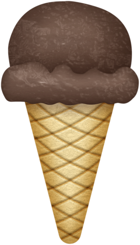 Clip Art - Ice Cream Cone (286x500)