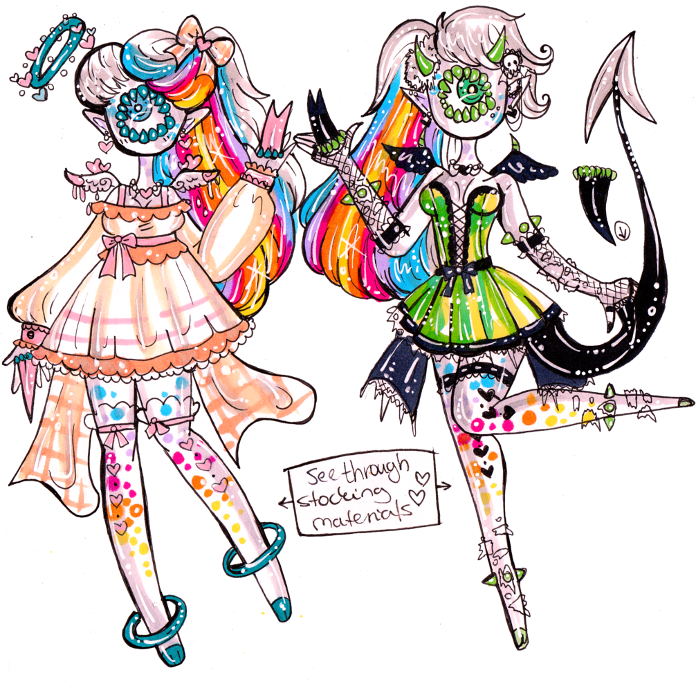 Xynthii Myo Custom Lisa Frank Inspired Twins By Guppie - Lisa Frank (1024x997)