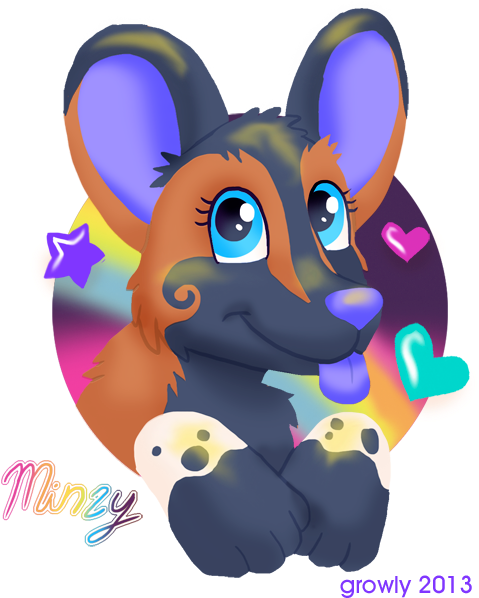 Lisa Frank Style - Cartoon (501x600)