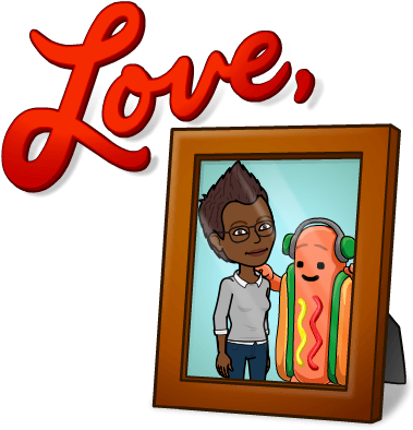 Instead Of A Talking Pile Of Poo, What About A Talking - Hot Dog Bitmoji (398x398)
