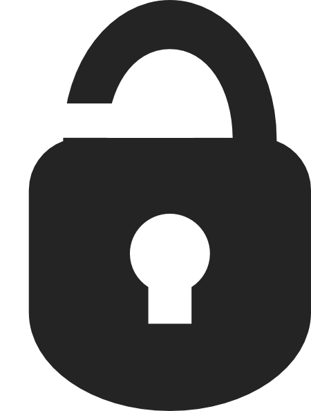 Open Lock Png Clip Art (450x596)
