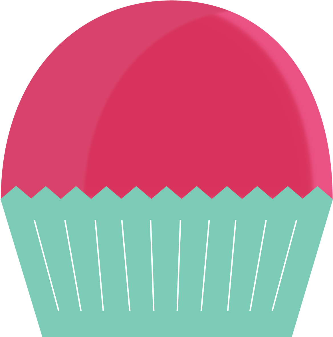 Cupcake Clipart Pink Blue - Illustration (1250x1250)