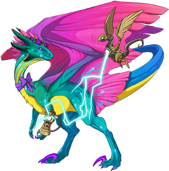 I Did A Random Breeding And Got These Two - Flight Rising Lion Headdress (350x350)