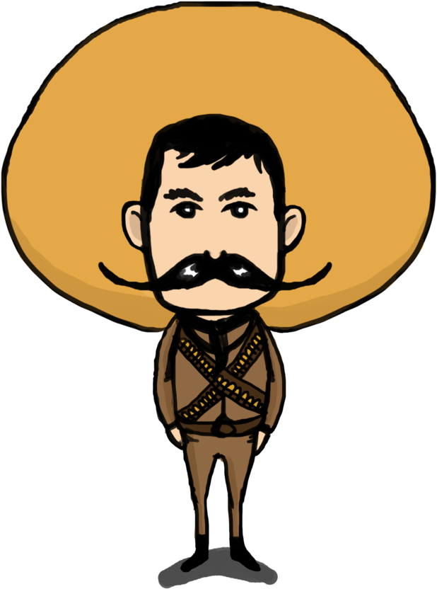 Kasparov322 0 0 Emiliano Zapata By Kasparov322 - Caricatura De Emiliano Zapata (1024x1234)