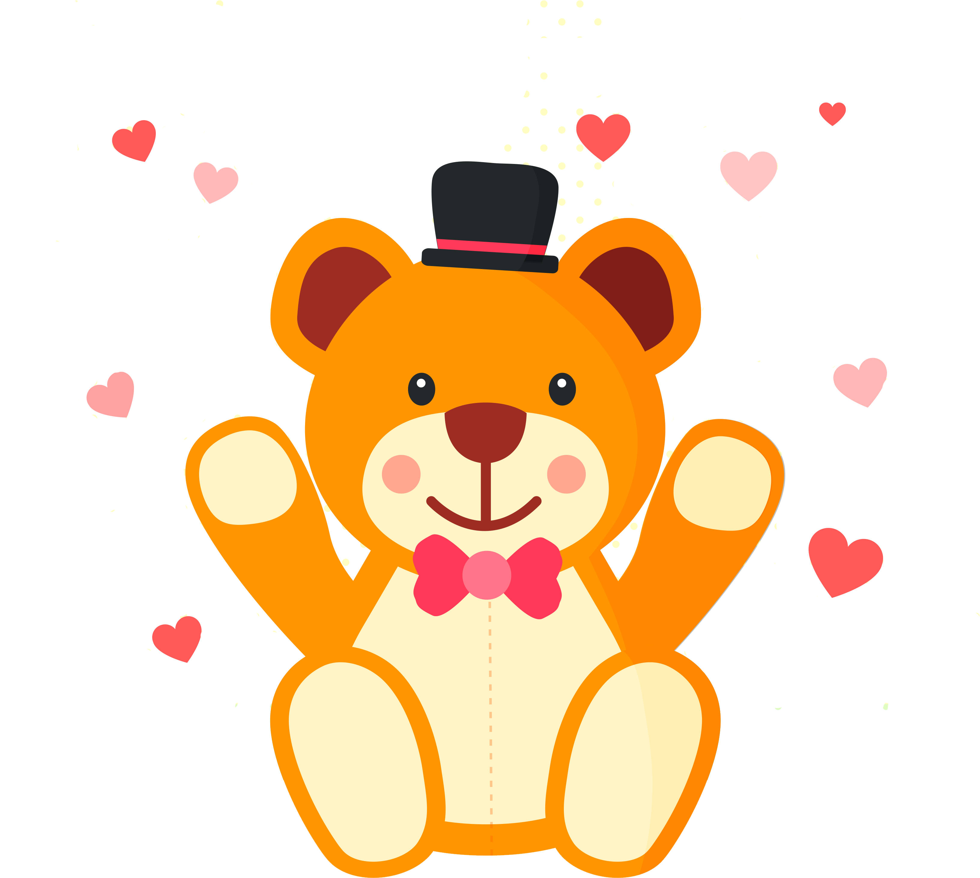 Teddy Bear Cartoon Poster - Teddy Bear (3333x3323)