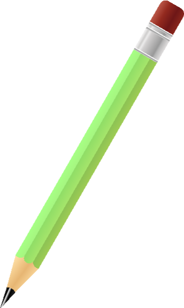 Black Pencil Light Green - Light Green Pencil (360x600)