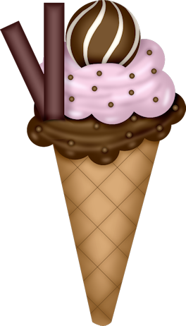 Clip Art - Ice Cream Cone (264x462)