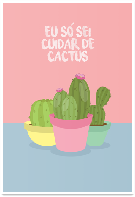 Poster Cactus De Matheus Vieirana - Cactus (800x800)