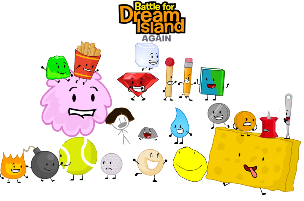 Bfdia Poster By Objectshows200 - Battle For Dream Island Characters (1024x6...